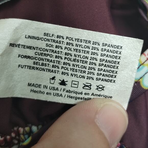 TAVIK Swimwear NWT Size Medium Vivienne Monaco Merlot Boho Bikini TOP Only - Picture 5 of 6